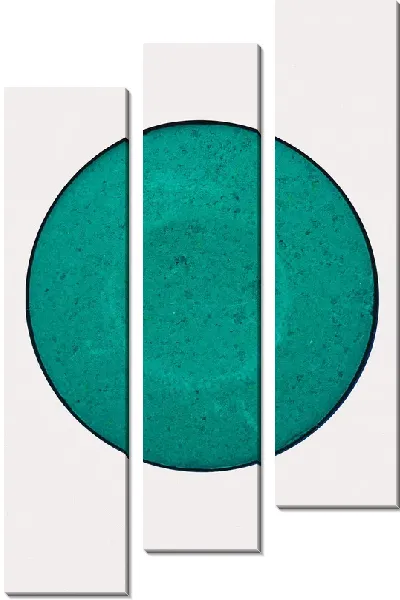 Модульная картина Зеленый круг