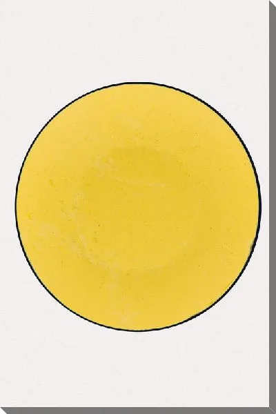 Постер Ярко-желтый круг