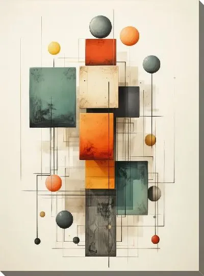 Картина маслом Квадраты №30