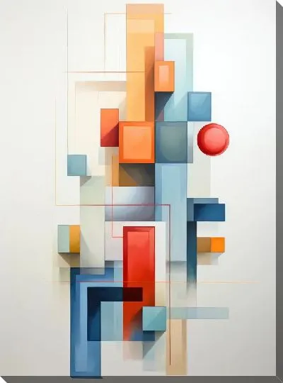 Картина маслом Квадраты №33