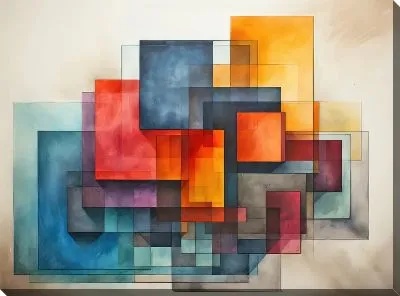 Картина маслом Квадраты №37