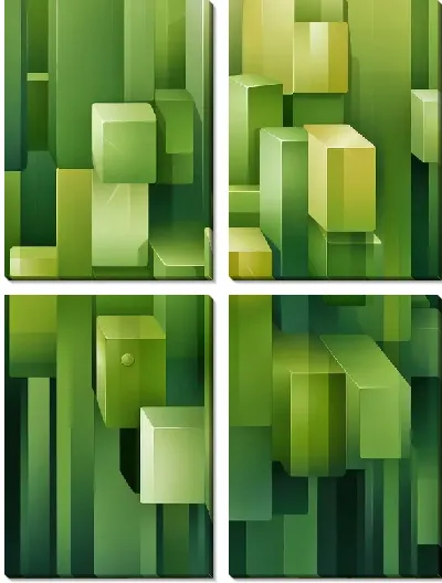 Модульная картина Квадраты №48