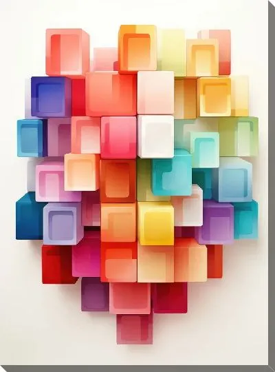 Картина маслом Квадраты №49