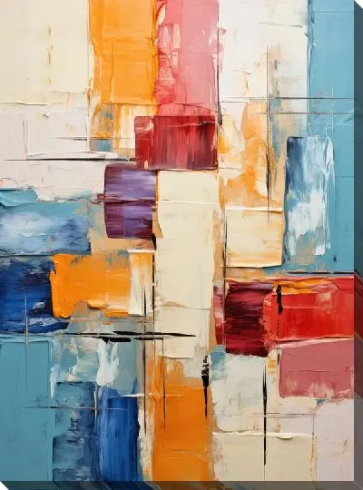 Картина маслом Квадраты №58