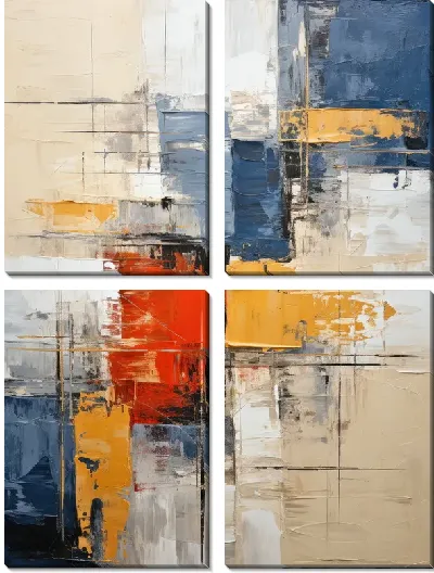 Модульная картина Квадраты №62