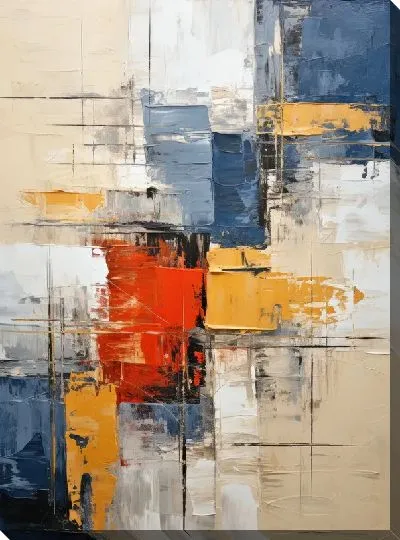 Картина маслом Квадраты №62