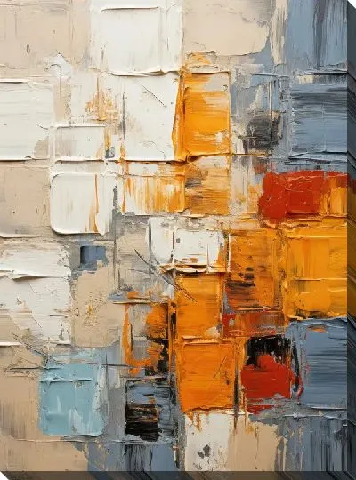 Картина маслом Квадраты №63