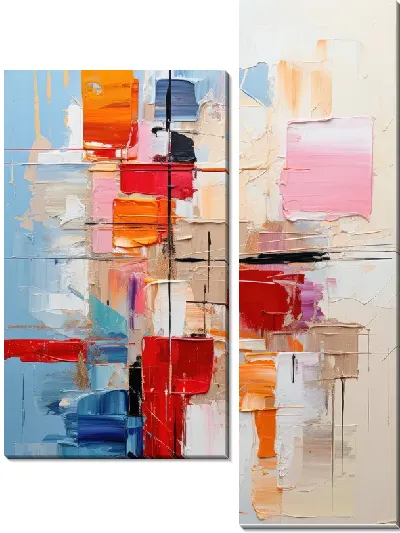 Модульная картина Квадраты №65