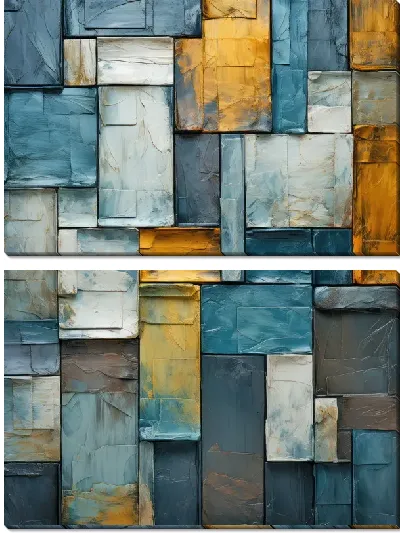 Модульная картина Квадраты №75