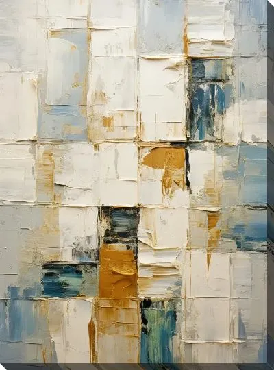 Картина маслом Квадраты №76