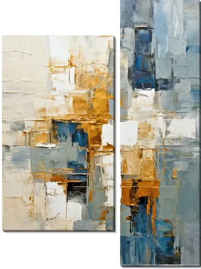 Модульная картина Квадраты №77