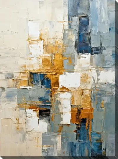 Картина маслом Квадраты №77