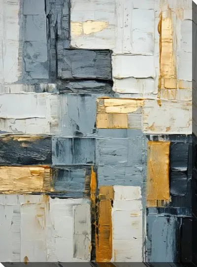 Картина маслом Квадраты №79