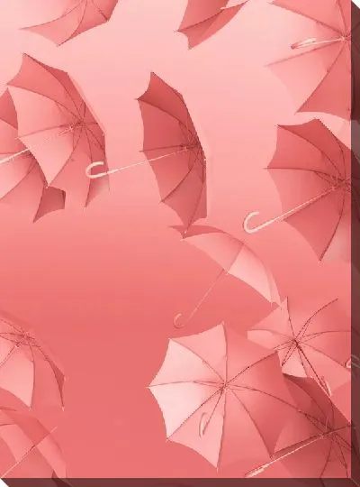 Постер Розовые зонты