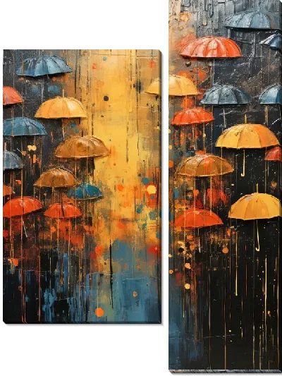 Модульная картина Арт зонты №2