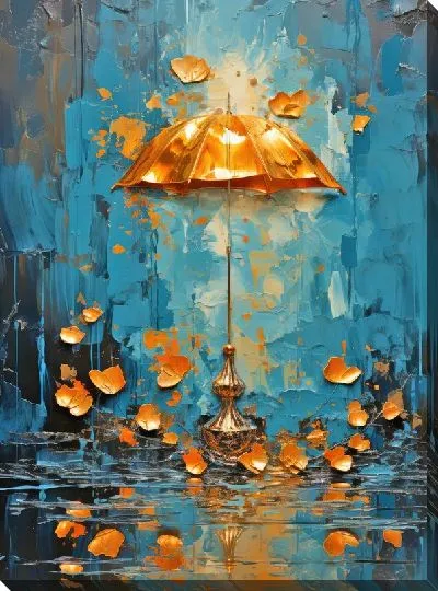 Постер Золотой зонтик