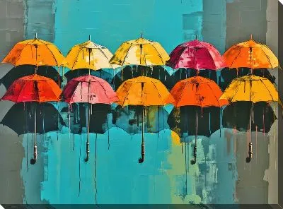 Картина маслом Арт зонты №6