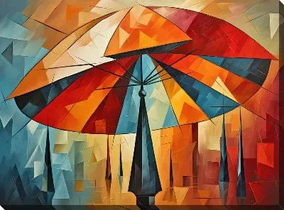 Картина маслом Арт зонты №11