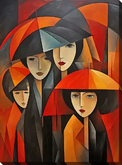 Картина маслом Арт зонты №12