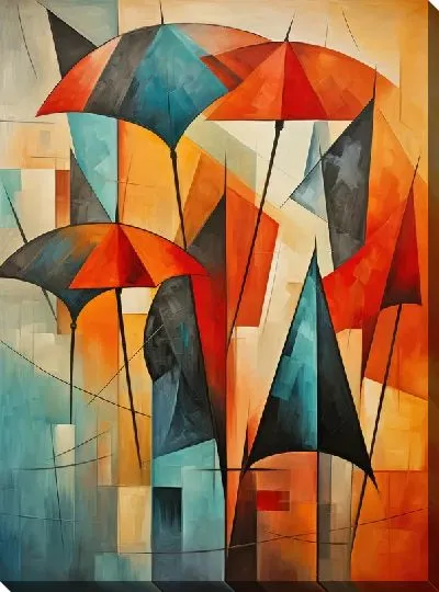 Картина маслом Арт зонты №16