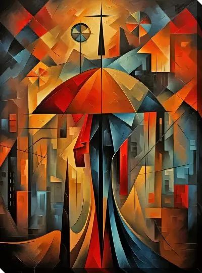 Картина маслом Арт зонт №17