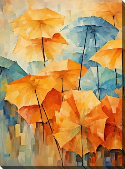 Картина маслом Арт зонты №19