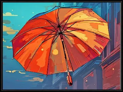 Картина Зонт в стиле арт №50