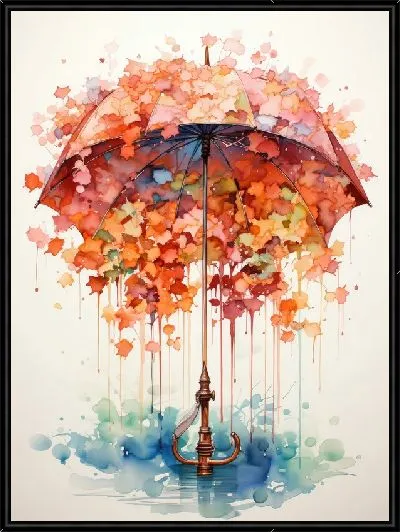 Картина Зонт в стиле арт №56