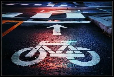 Картина Знак велосипедной дорожки