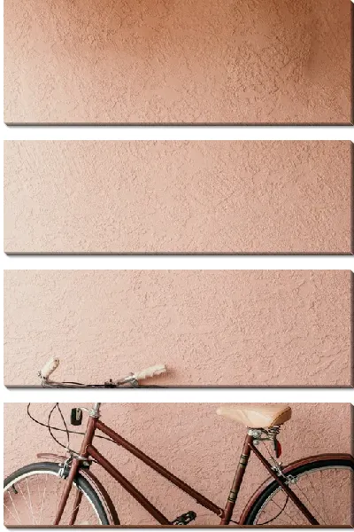 Модульная картина Фрагмент велосипеда