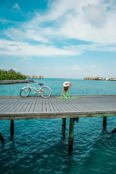 Плакат Велосипед на пирсе №2