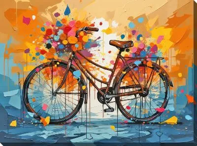 Картина маслом Арт-велосипед №1