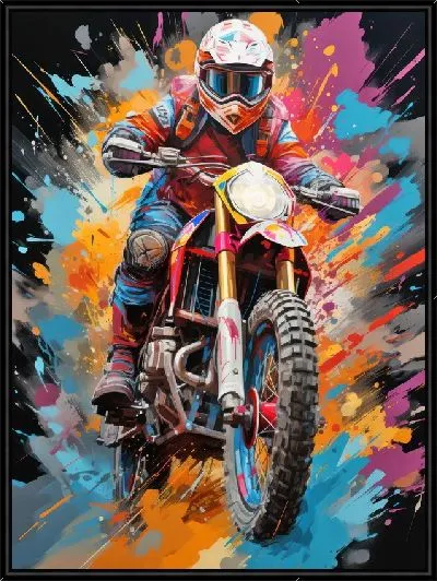 Картина Арт-мотоциклист