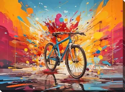 Картина маслом Арт-велосипед №3