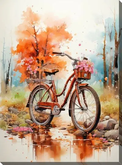 Картина маслом Арт-велосипед №7
