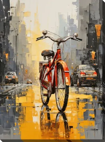 Картина маслом Арт-велосипед №9
