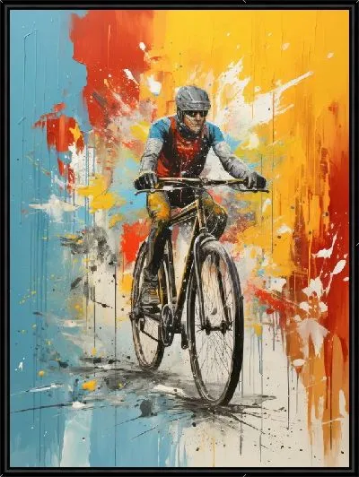 Картина Арт-велосипедист №11