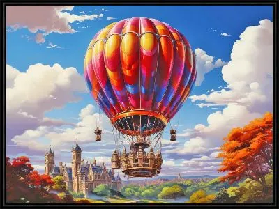 Картина Воздушный шар в стиле арт №16