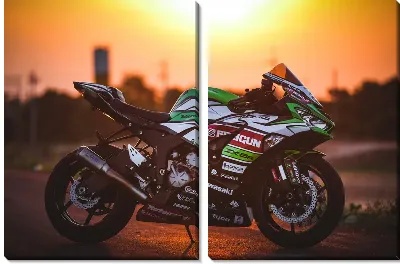 Мотоцикл на закате