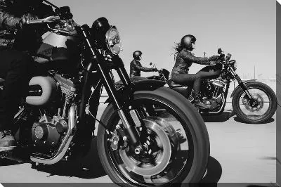 Байкеры на мотоциклах