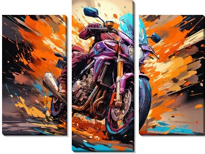 Модульная картина Всадник без головы