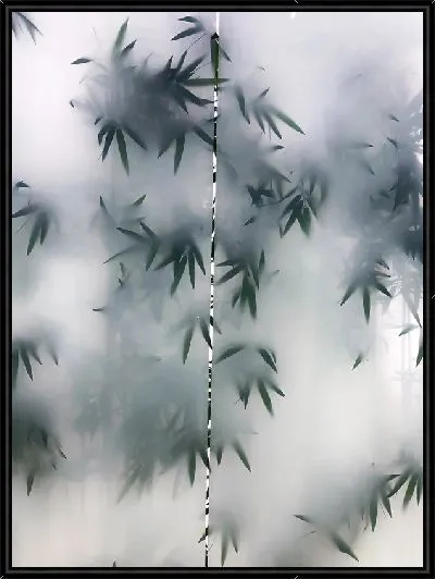 Картина Бамбук за стеклом