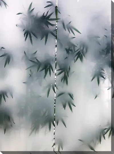 Постер Бамбук за стеклом