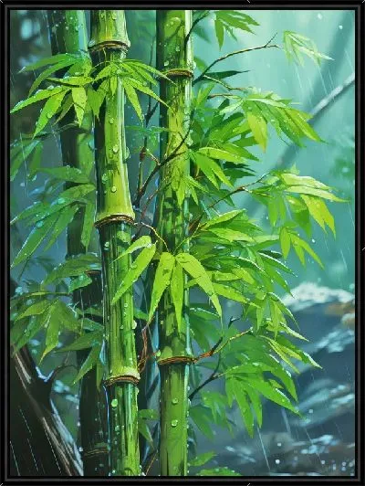 Картина Бамбук в стиле арт №26