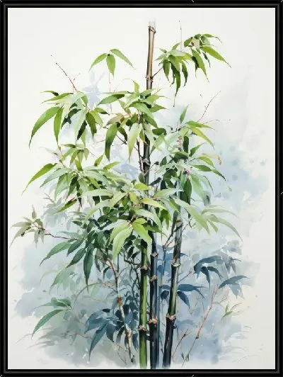Картина Бамбук в стиле арт №43