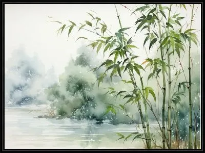 Картина Бамбук в стиле арт №44