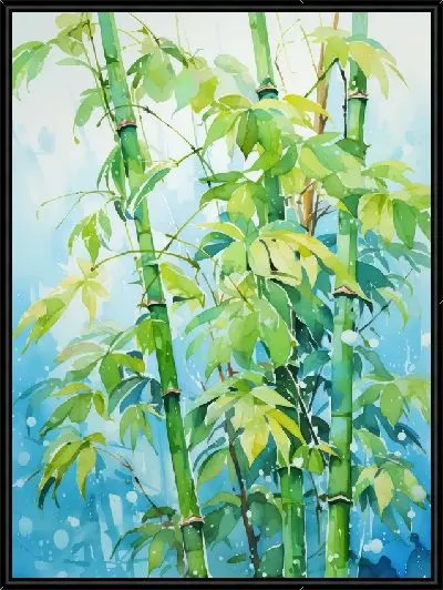 Картина Бамбук в стиле арт №49