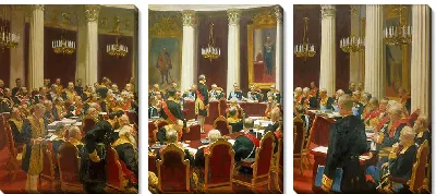Картина Торжественное заседание Государственного совета 7 мая 1901 года, посвященное 100-летию со дня его основания