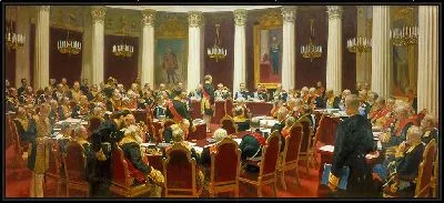 Картина Торжественное заседание Государственного совета 7 мая 1901 года, посвященное 100-летию со дня его основания