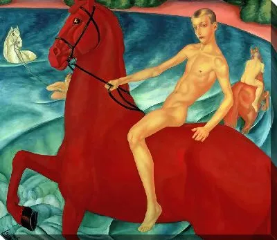 Картина Купание красного коня
